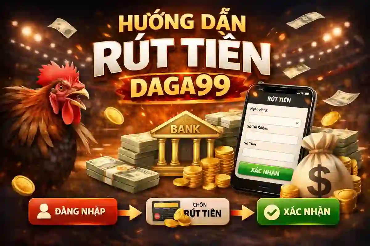 Hướng dẫn rút tiền Daga99